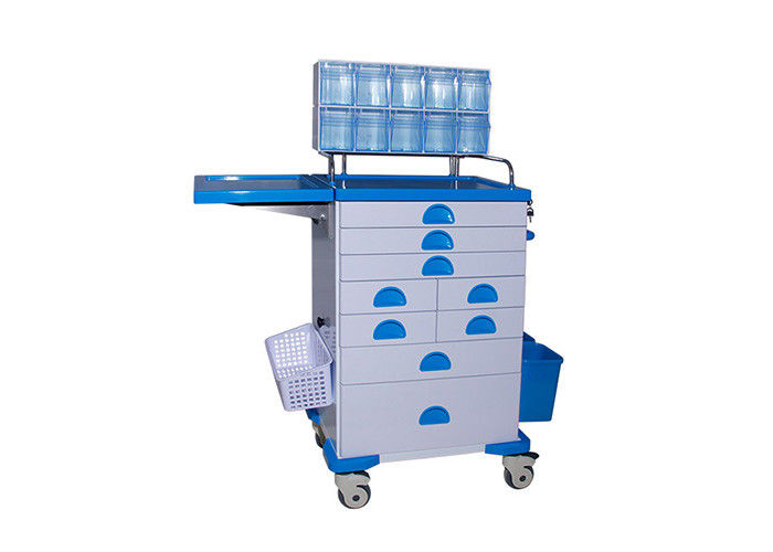 Durable Steel Structure Medical Cart Multi - Bin Containers For Anesthesia