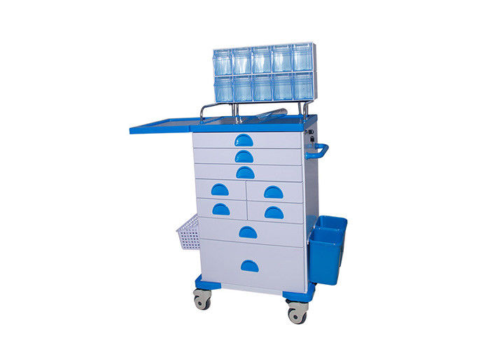 Durable Steel Structure Medical Cart Multi - Bin Containers For Anesthesia