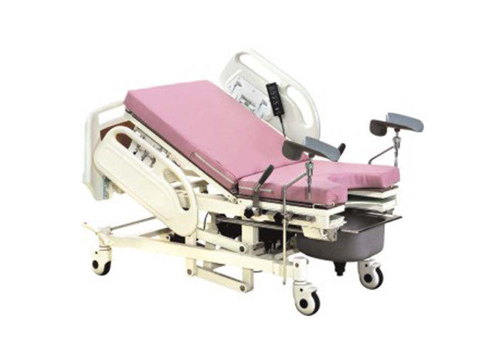 Remote Controller Medical Maternity Bed With Telescopic Working Table