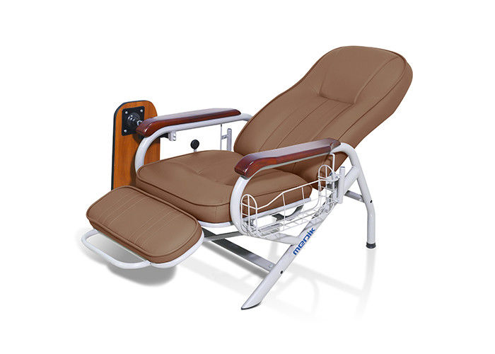 3 Section Manual Blood Donor Chair  With Rotating Table I.V Stand