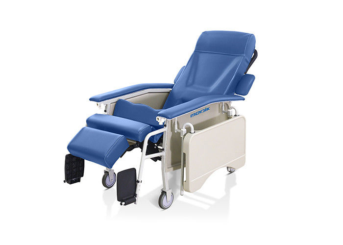 Mechanical Blood Donor Bed , Manual Blood Donor Chair With Folding Leg Section