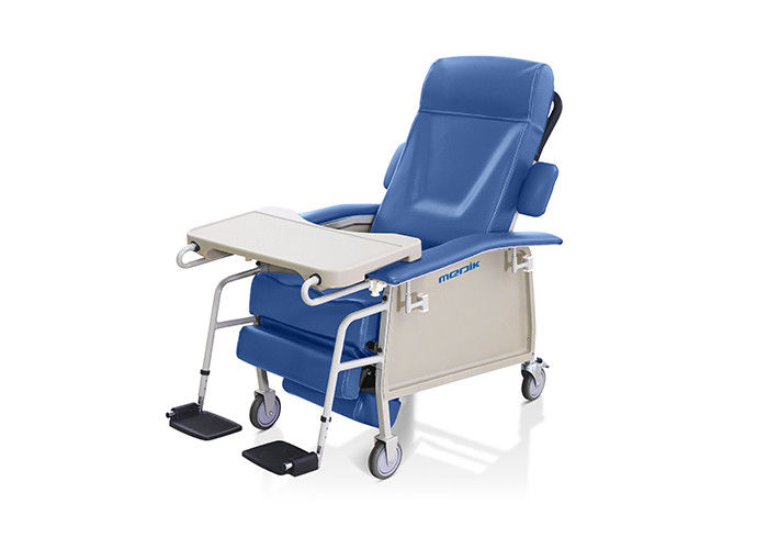 Mechanical Blood Donor Bed , Manual Blood Donor Chair With Folding Leg Section