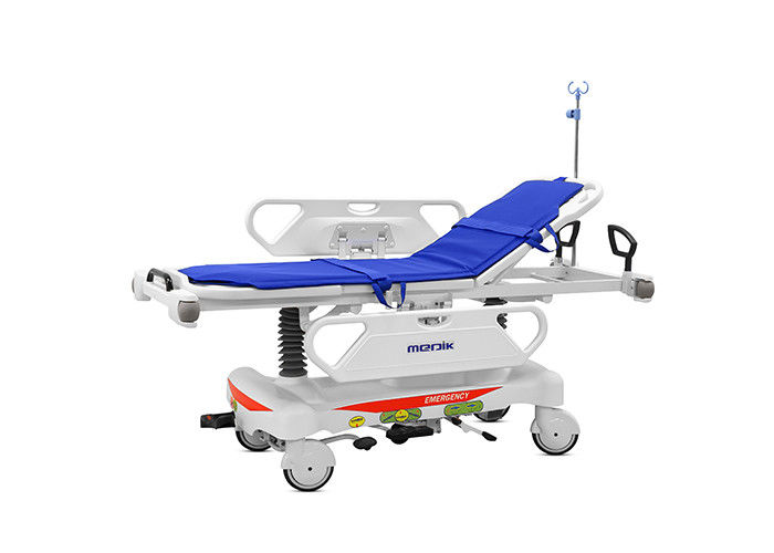 Height Adjustable Mechanical Transport Stretcher Trolley For Hospital Disabled