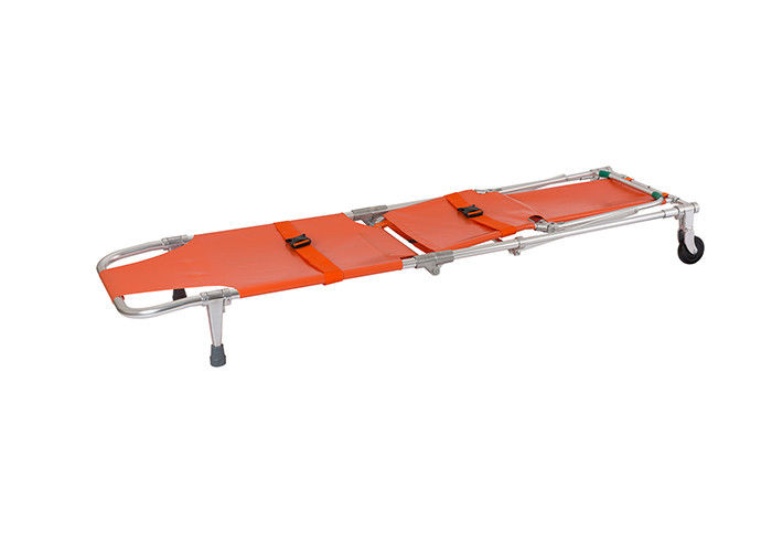 160kg Emergency Rescue Collapsible  Folding Stretcher With 2 Straps