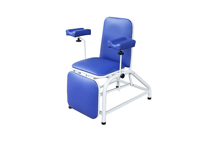 Backrest Adjustable Blood Bank Donor Chair Fixed Hight