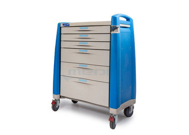 Central Lock ABS Material Medication Cart With Writing Surface Fit Clinic